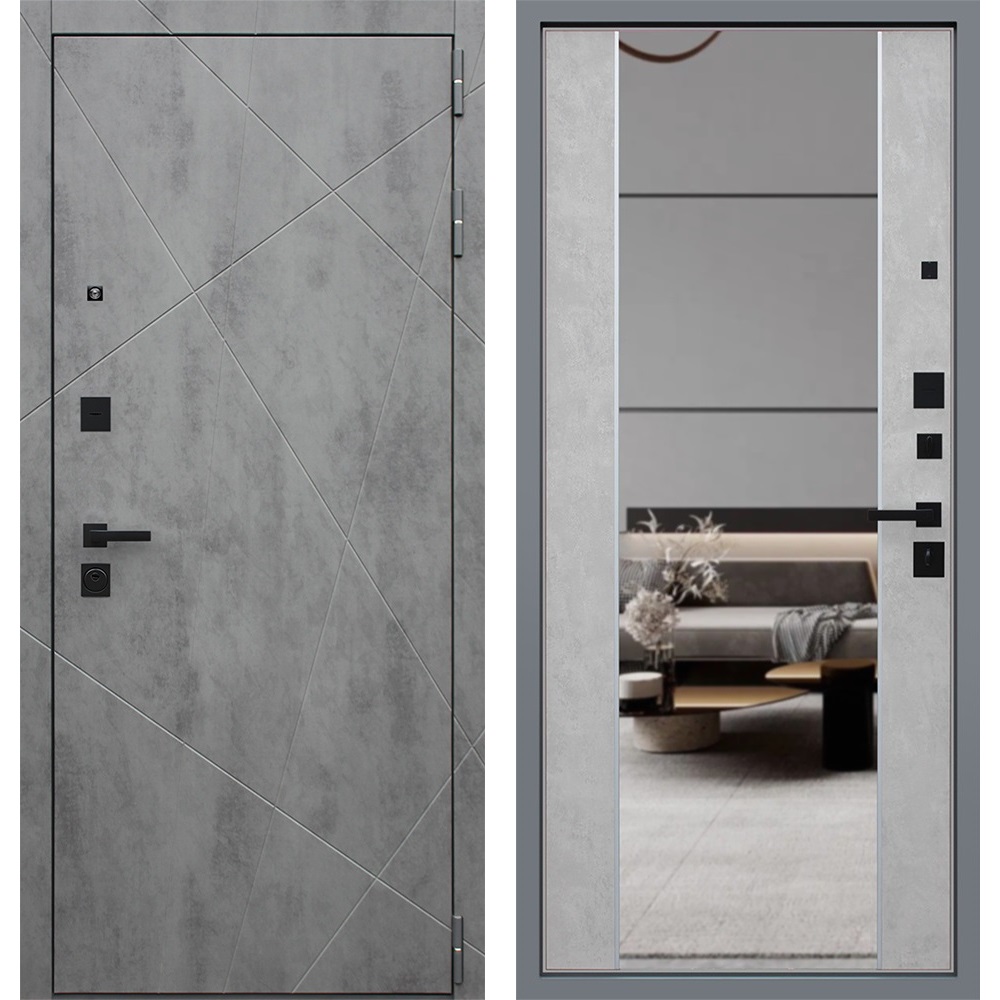 Входная дверь Дуэт Б с зеркалом