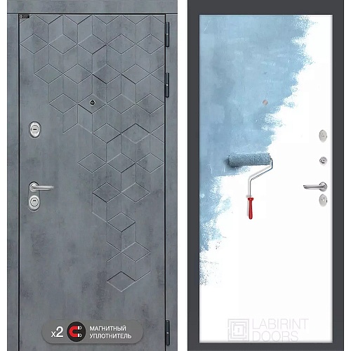 Входная дверь под покраску Бетон